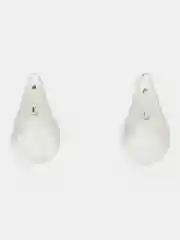 Серебряный серьги Капли дутые