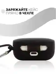 Черный чехол для наушников Xiaomi Redmi AirDots 3, 2S, Мi True Wireless Earbuds Basic 2S КАРТОФАН