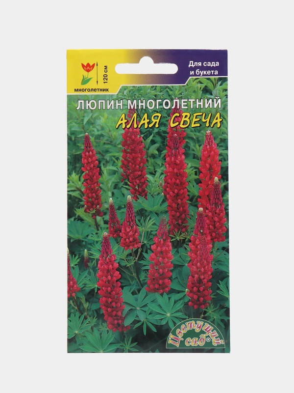 Семена цветы "Люпин Алая свеча"