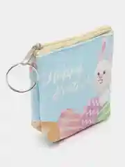 Голубой женский кошелек/монетница/для подарка/ключница/для наушников