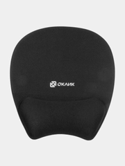 Коврик для мыши Oklick OK-RG0580-BK (S) черный, ткань, 245 х 220 х 24 мм
