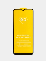Защитное стекло "SC" 5D Full Glue для realme C21Y (цвет=черный)