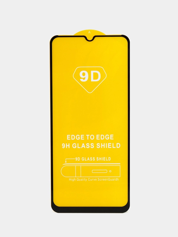 Защитное стекло "SC" 5D Full Glue для realme C21Y (цвет=черный)