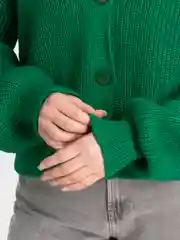 Зеленый кардиган женский оверсайз