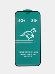 Защитное стекло 2,5D на весь экран 21H для iPhone 12 Pro, 6,1", черная рамка