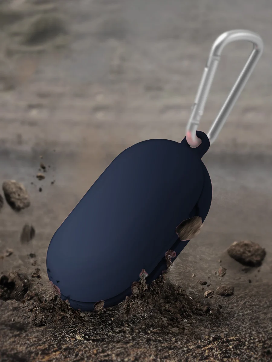 Красный чехол для Samsung Galaxy Buds / Buds+ Plus на наушники силиконовый КАРТОФАН тонкий матовый