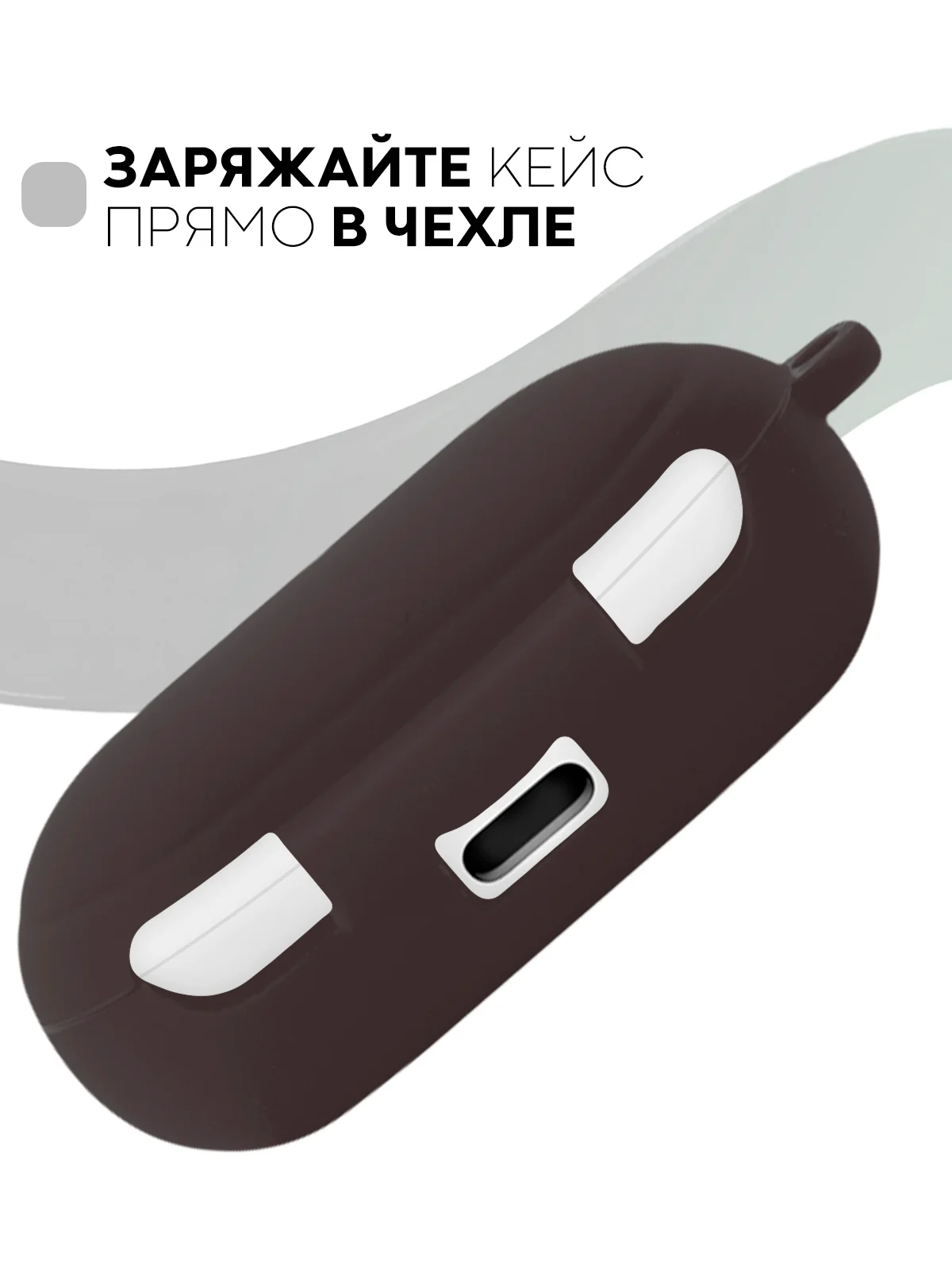 Черный чехол для Samsung Galaxy Buds / Buds+ Plus на наушники силиконовый КАРТОФАН тонкий матовый