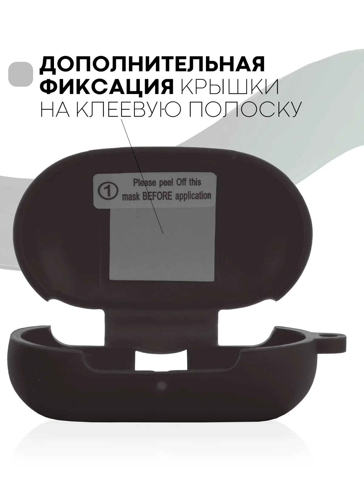 Черный чехол для Samsung Galaxy Buds / Buds+ Plus на наушники силиконовый КАРТОФАН тонкий матовый