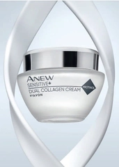 Крем для лица Avon Anew "Сенситив+восстановление коллагена", 50 мл, саше 1,5 мл