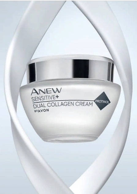 Крем для лица Avon Anew "Сенситив+восстановление коллагена", 50 мл, саше 1,5 мл