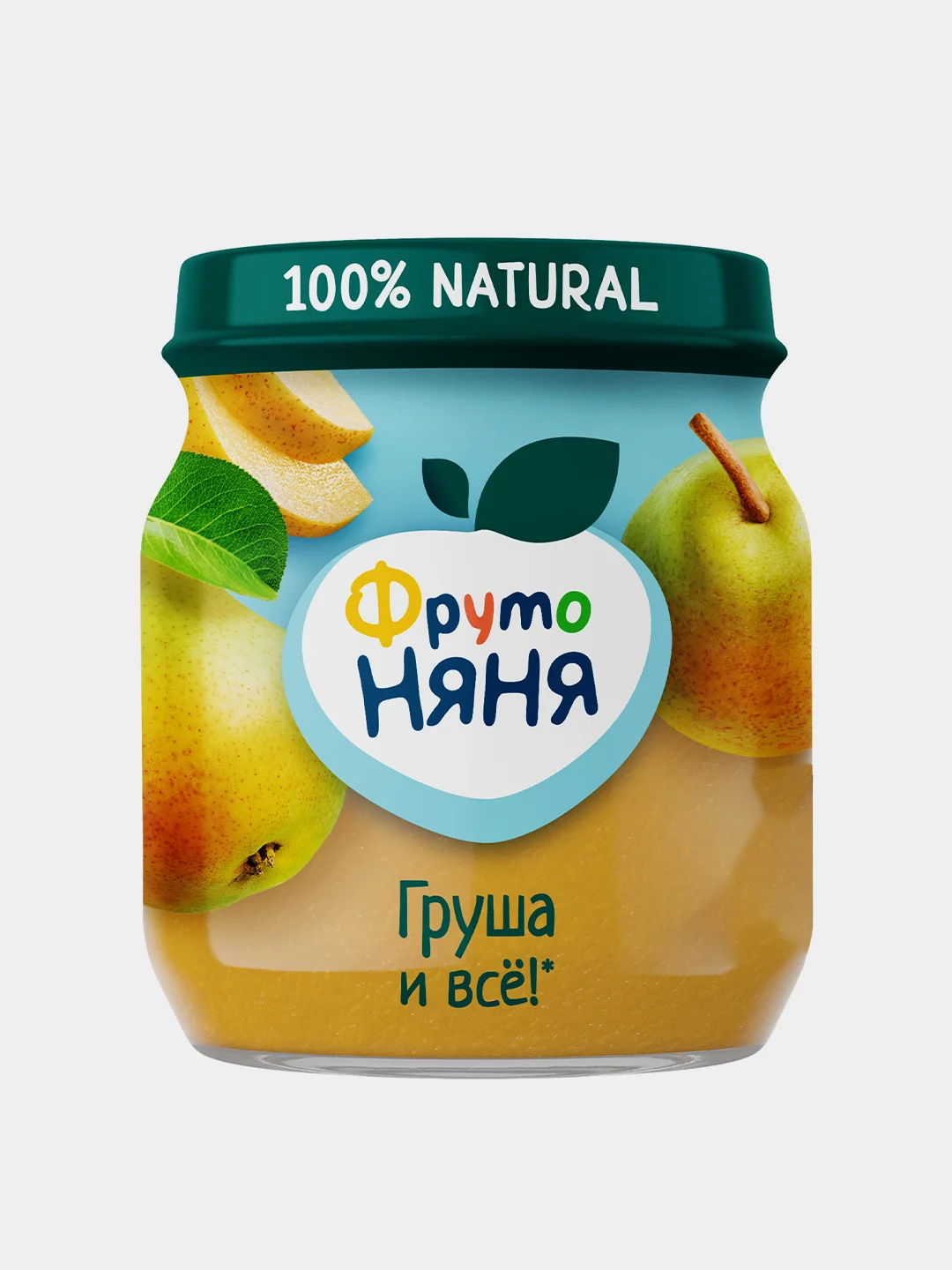 Пюре фруктовое ФрутоНяня с 4 месяцев, груша, 100 г, упак. 12 шт
