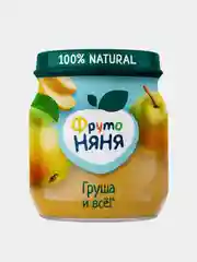 Пюре фруктовое ФрутоНяня с 4 месяцев, груша, 100 г, упак. 12 шт