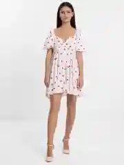 Белый платье женское,  с сердечками, повседневное, вечернее