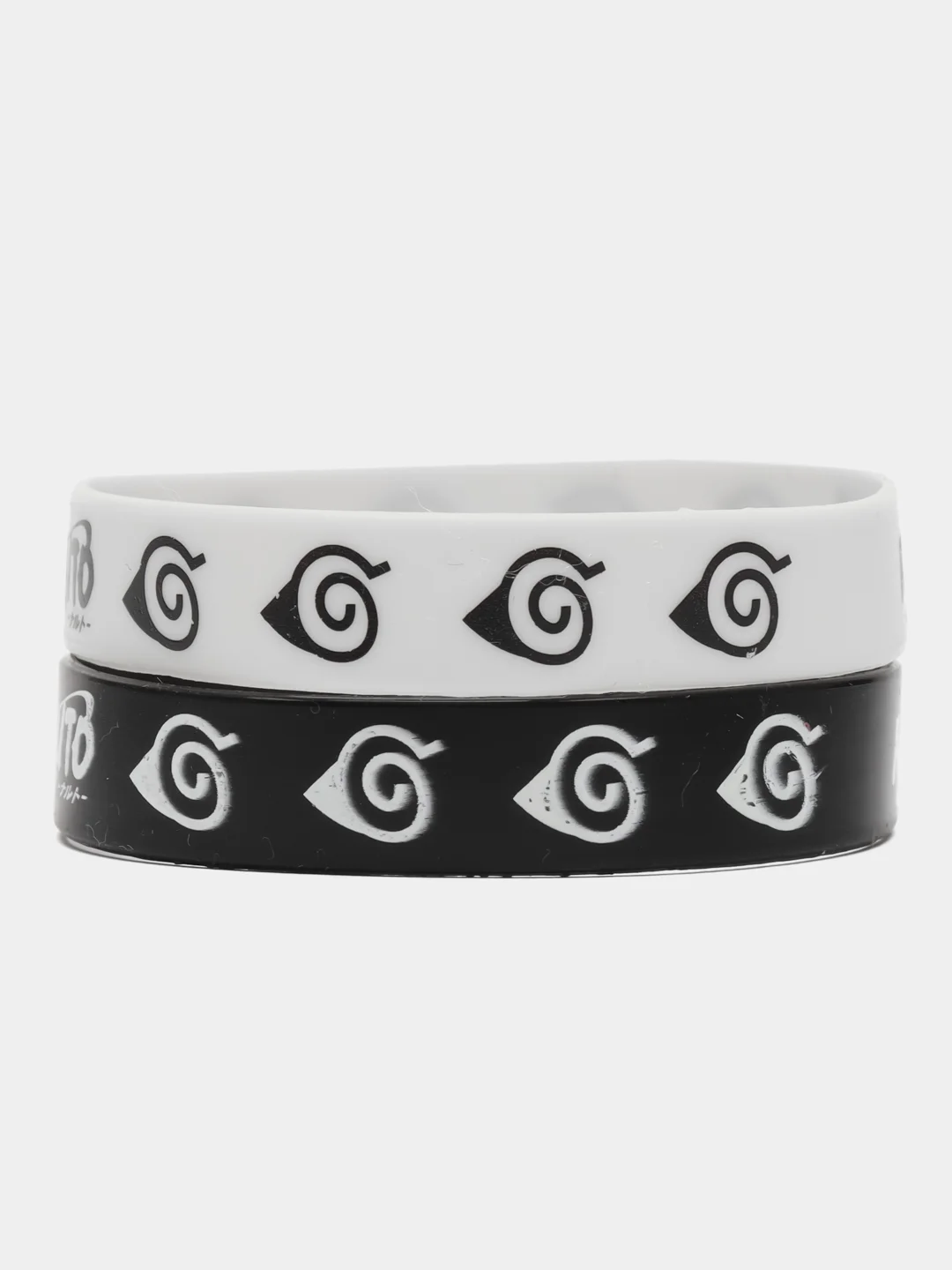 Алый набор силиконовых браслетов по аниме "Naruto" (Наруто)