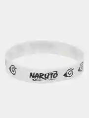 Белый набор силиконовых браслетов по аниме "Naruto" (Наруто)