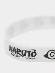 Белый набор силиконовых браслетов по аниме "Naruto" (Наруто)