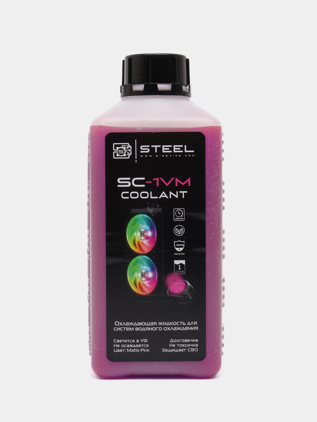 Фиолетовый жидкость для систем водяного охлаждения !STEEL Coolant SC-1B, 1000 мл
