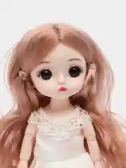 Лавандовый кукла шарнирная 15см глаза 3D стиль анимэ