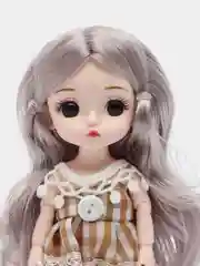 Песочный хаки кукла шарнирная 15см глаза 3D стиль анимэ