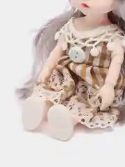 Песочный хаки кукла шарнирная 15см глаза 3D стиль анимэ