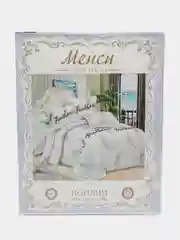 Белый комплект постельного белья из поплина