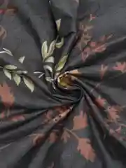 Угольный комплект постельного белья из поплина