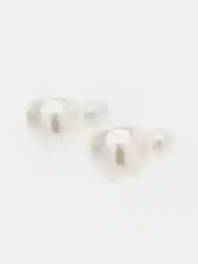 Белый серьги Жемчуг Пусеты