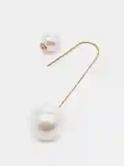 Серьги длинные с жемчугом