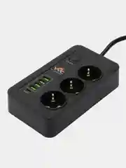 Сетевой фильтр с USB портами и Type-C, с защитой и выключателем