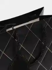 Белый пакет подарочный бумажный ромбы 18x23x10 высокая плотность 210 гр