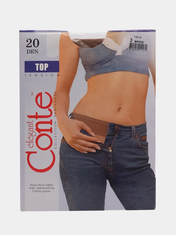 Колготки женские CONTE ELEGANT TOP 20-40 ден с заниженной талией