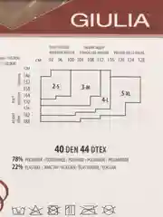 Бежевый колготки корректирующие Giulia SLIM 40 COMFORT