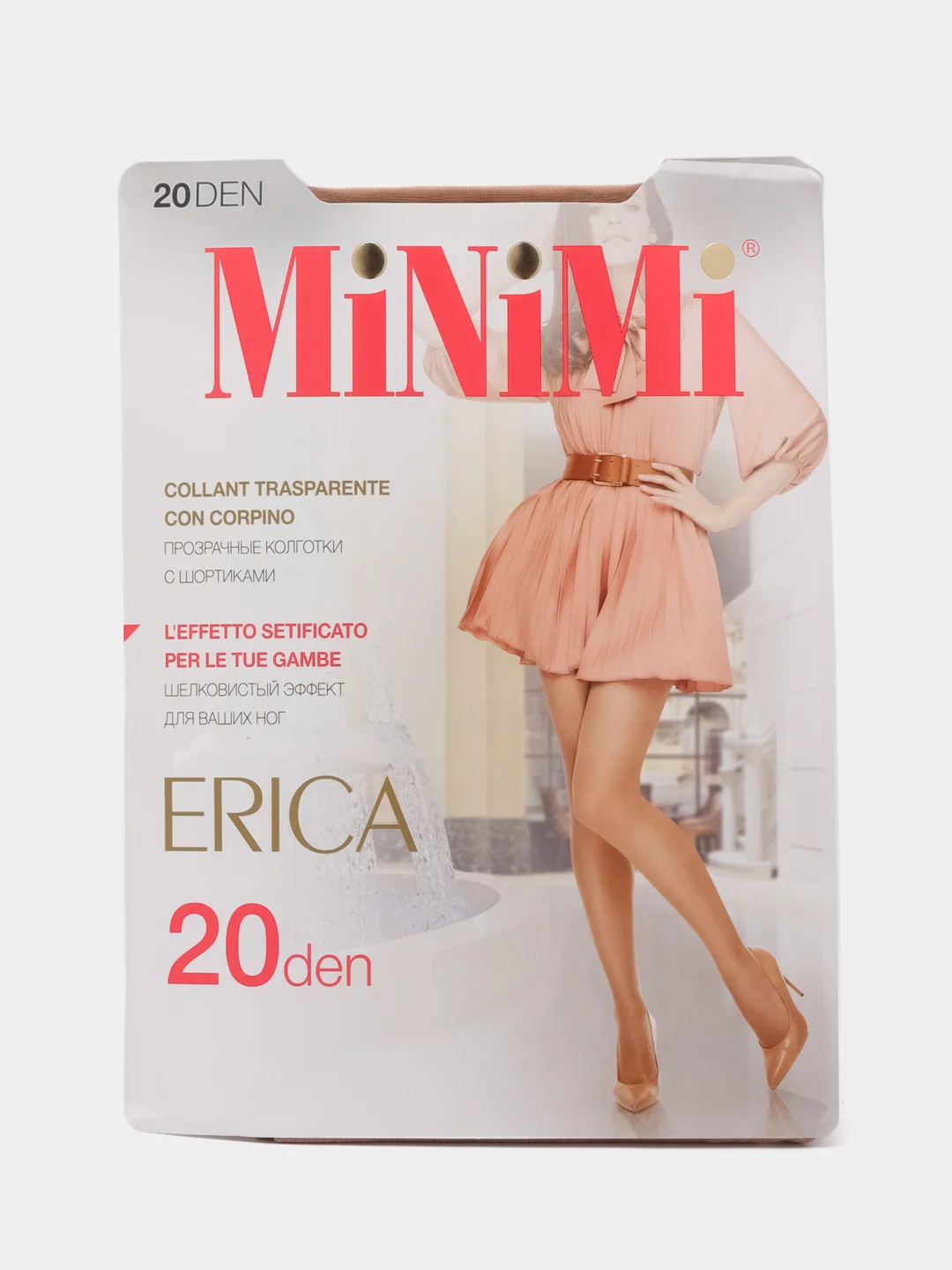 Бежевый колготки женские Minimi ERICA 20