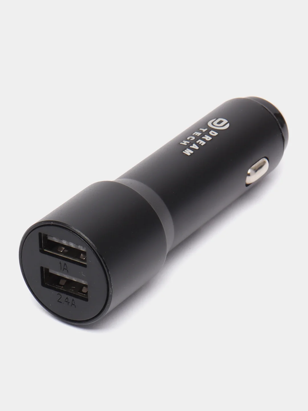 Черный автомобильное зарядное устройство АЗУ 2USB 2.4A удлиненное (совместимо с ВАЗ, ГАЗ)