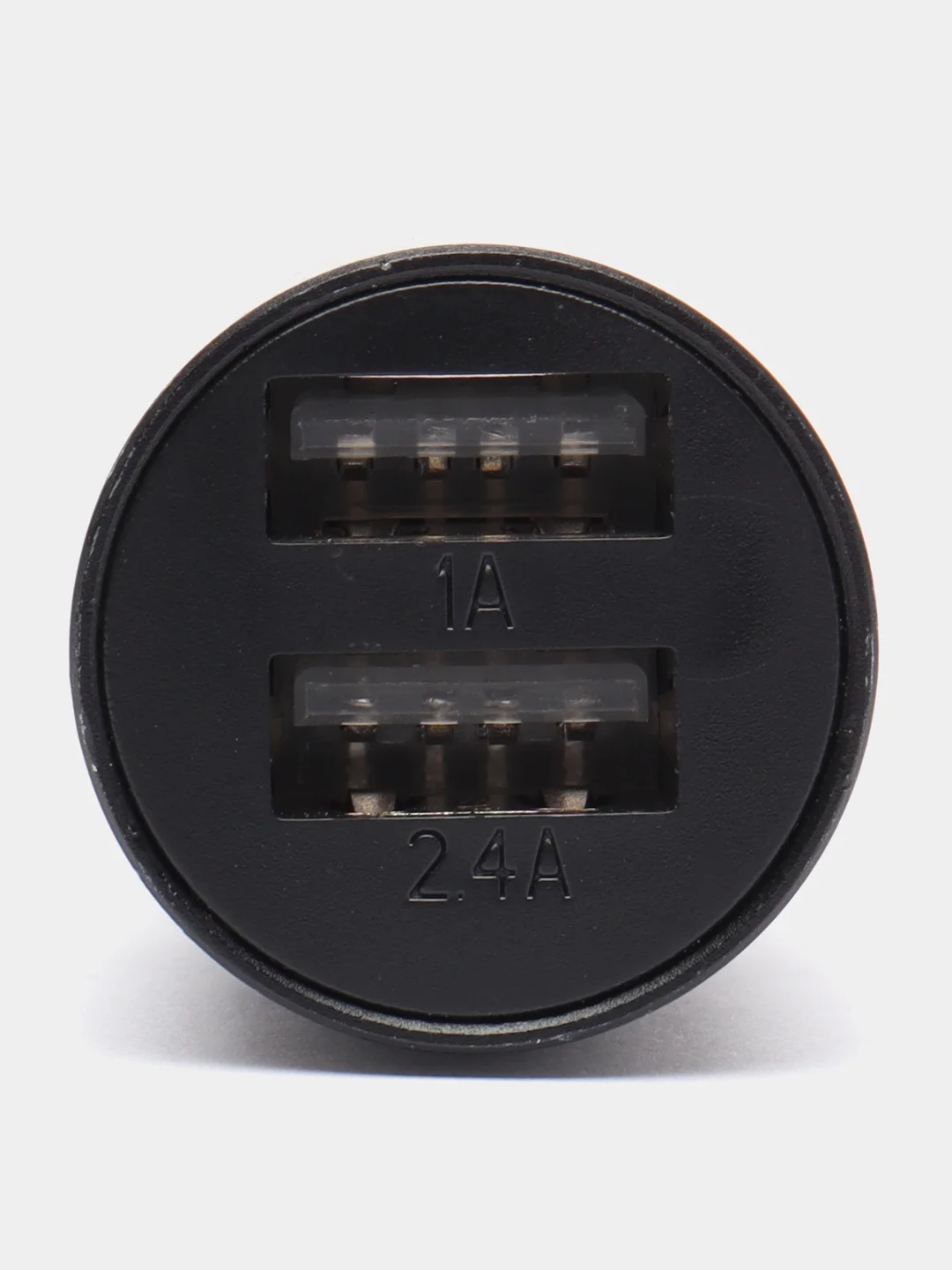 Черный автомобильное зарядное устройство АЗУ 2USB 2.4A удлиненное (совместимо с ВАЗ, ГАЗ)