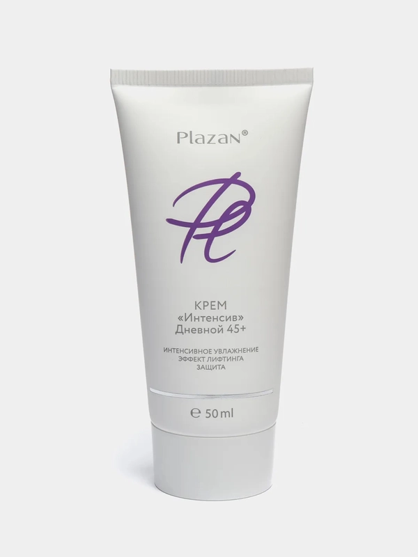 Крем "Интенсив" дневной, 45+, увлажнение Plazan, 50 mL