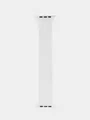 Белый силиконовый моно ремешок для часов Apple Watch 1-7, SE