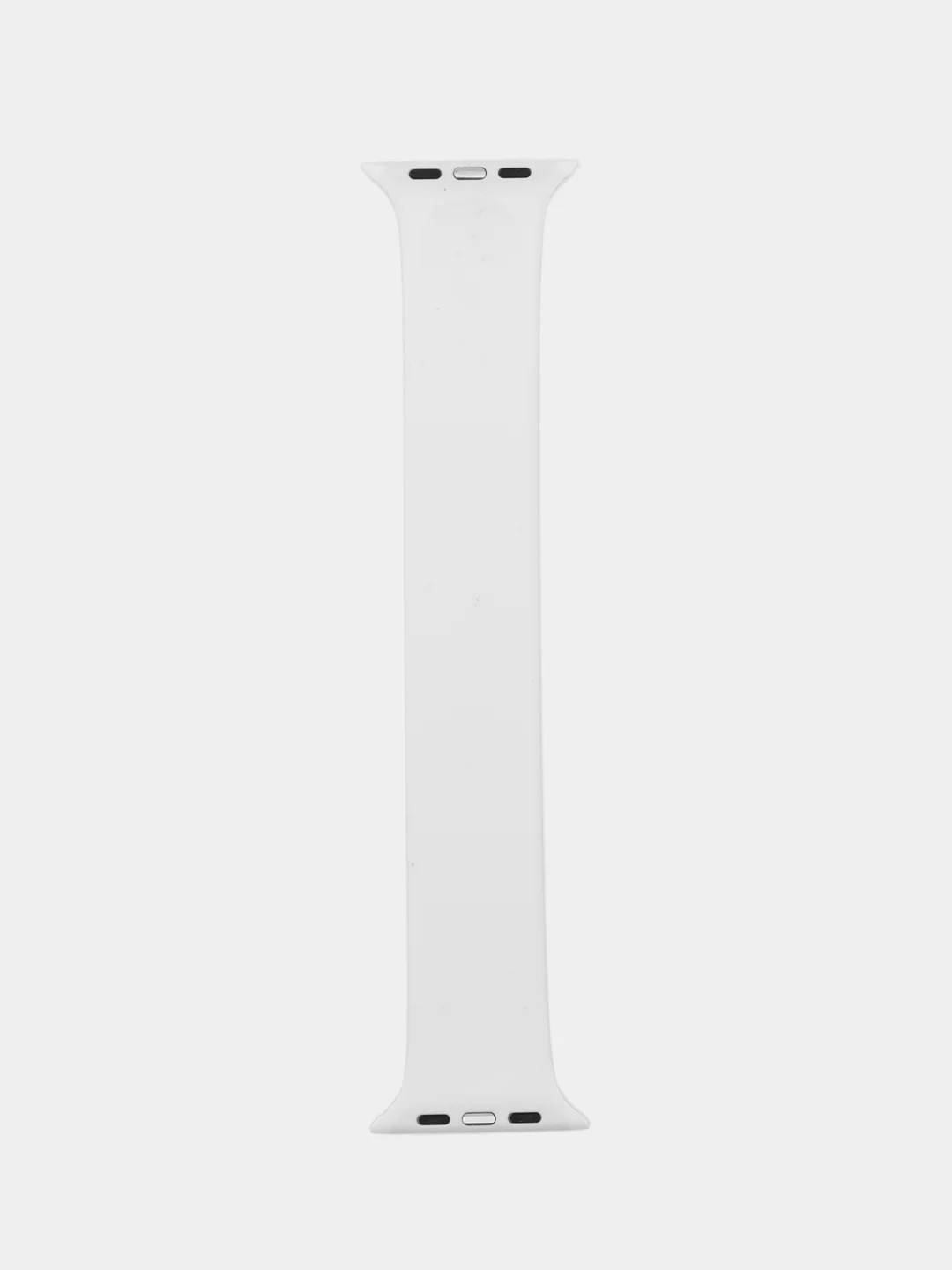 Белый силиконовый моно ремешок для часов Apple Watch 1-7, SE