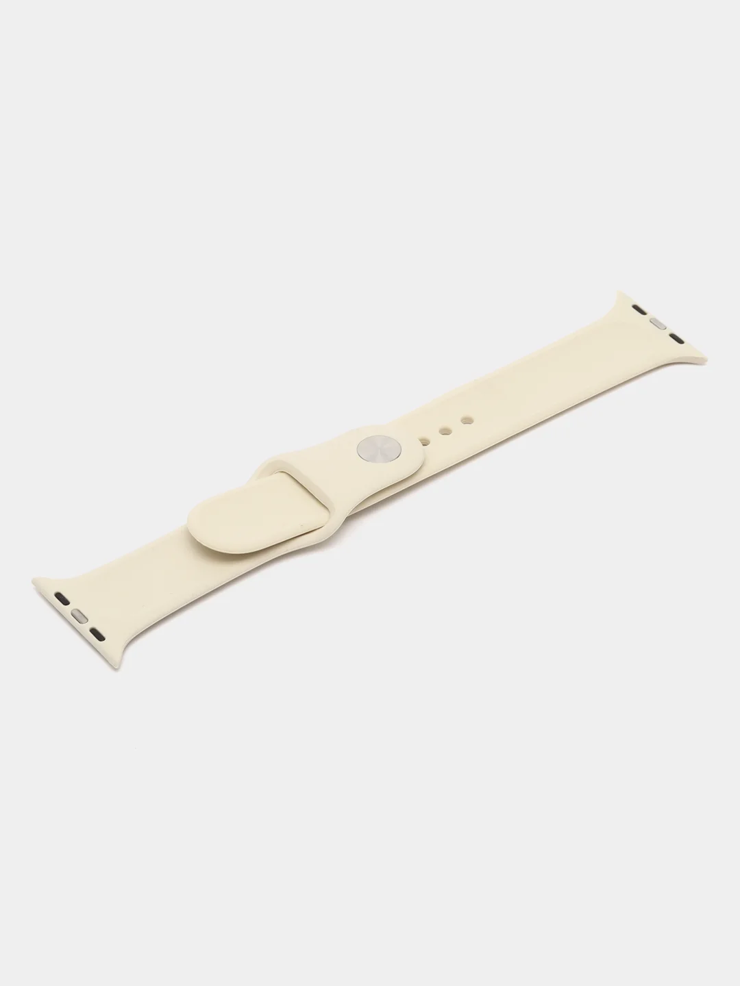 Бежевый силиконовый ремешок для часов Apple Watch 1-7, SE