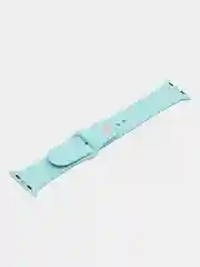 Бирюзовый силиконовый ремешок для часов Apple Watch 1-7, SE
