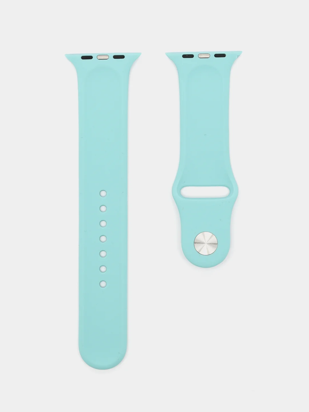 Бирюзовый силиконовый ремешок для часов Apple Watch 1-7, SE
