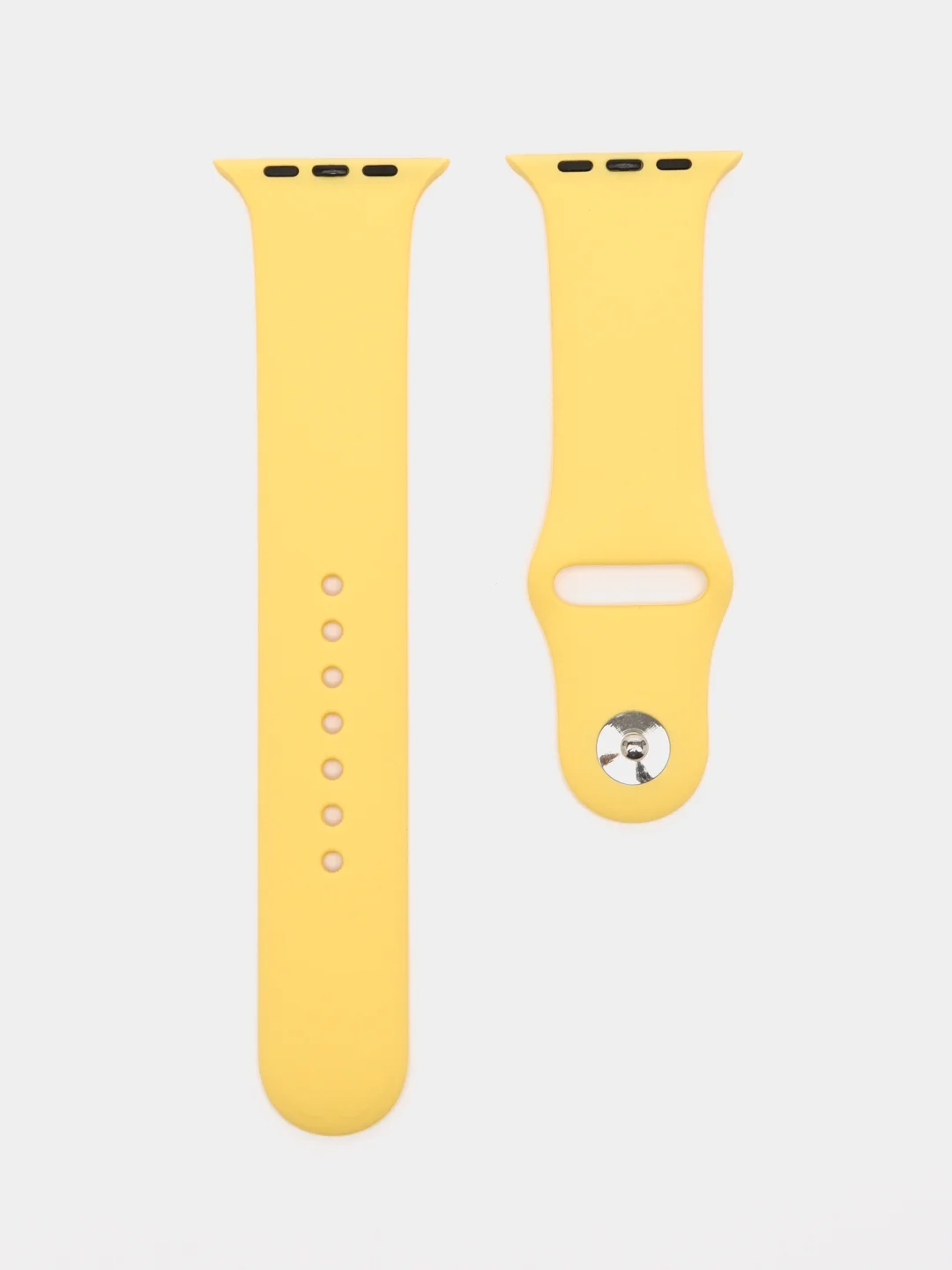 Желтый силиконовый ремешок для часов Apple Watch 1-7, SE