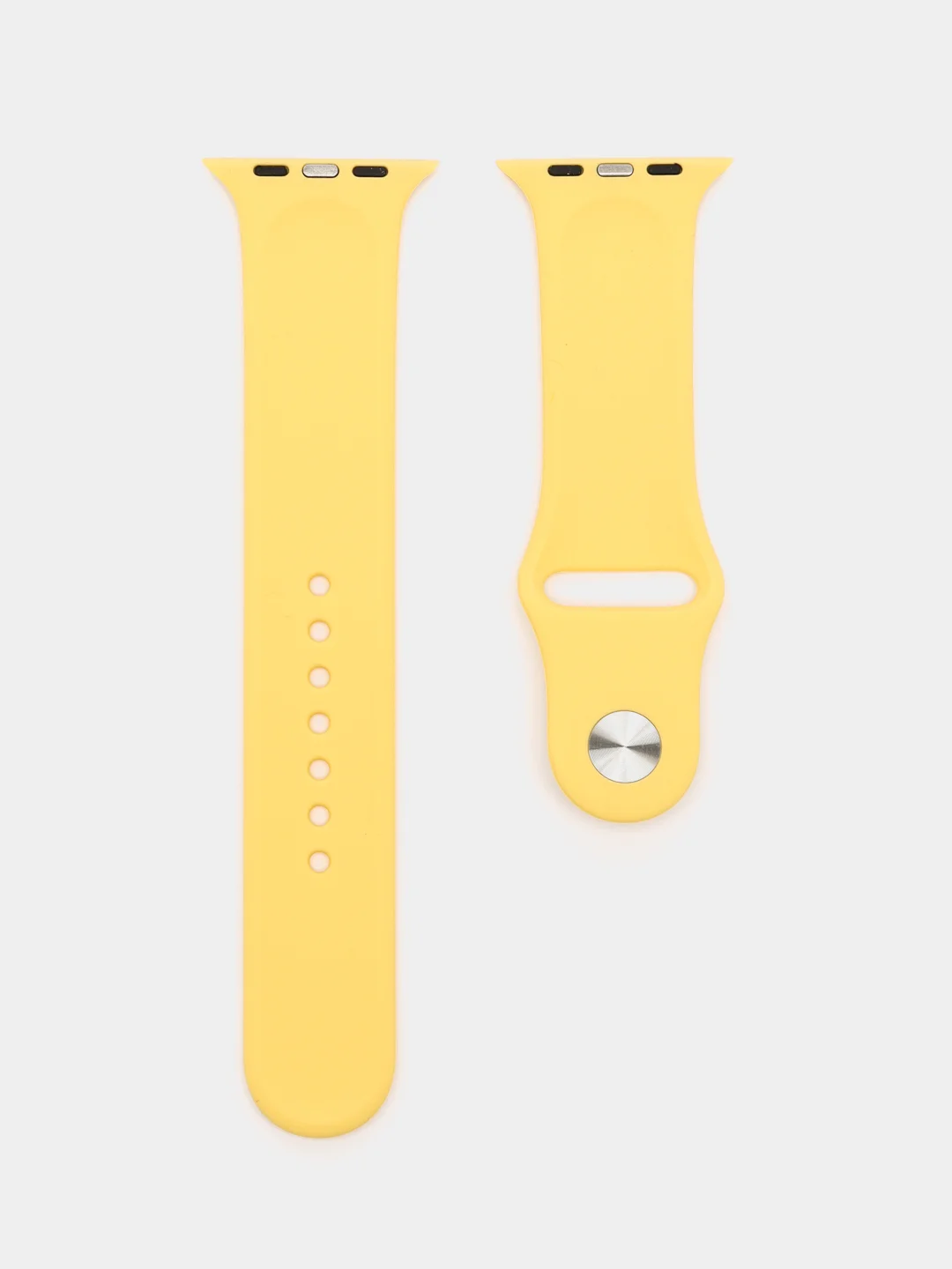 Желтый силиконовый ремешок для часов Apple Watch 1-7, SE
