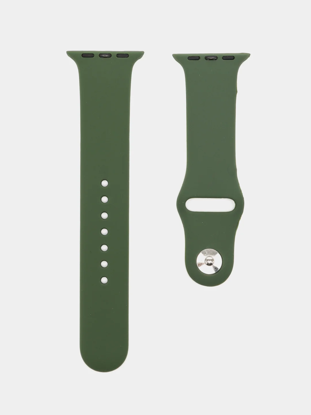 Зеленый силиконовый ремешок для часов Apple Watch 1-7, SE