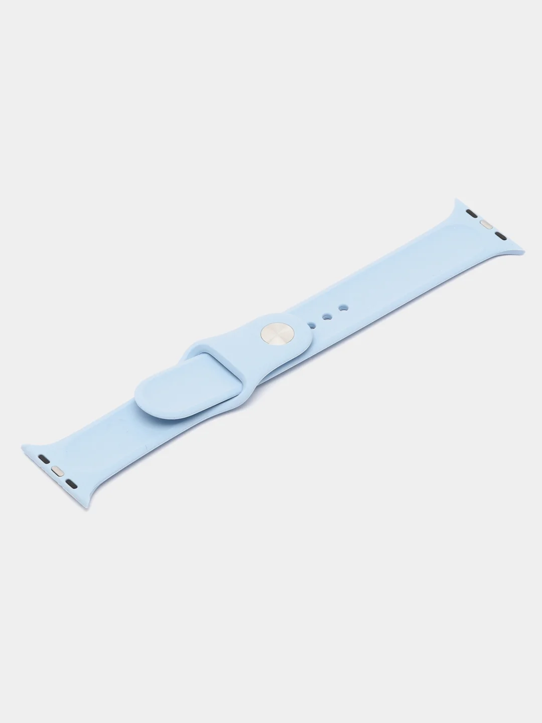 Небесно-голубой силиконовый ремешок для часов Apple Watch 1-7, SE
