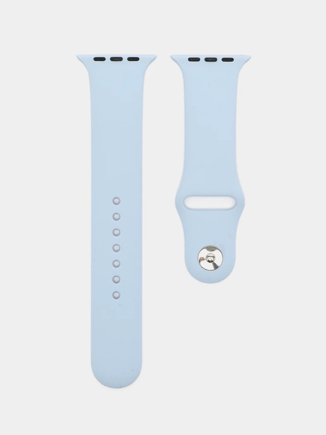 Небесно-голубой силиконовый ремешок для часов Apple Watch 1-7, SE