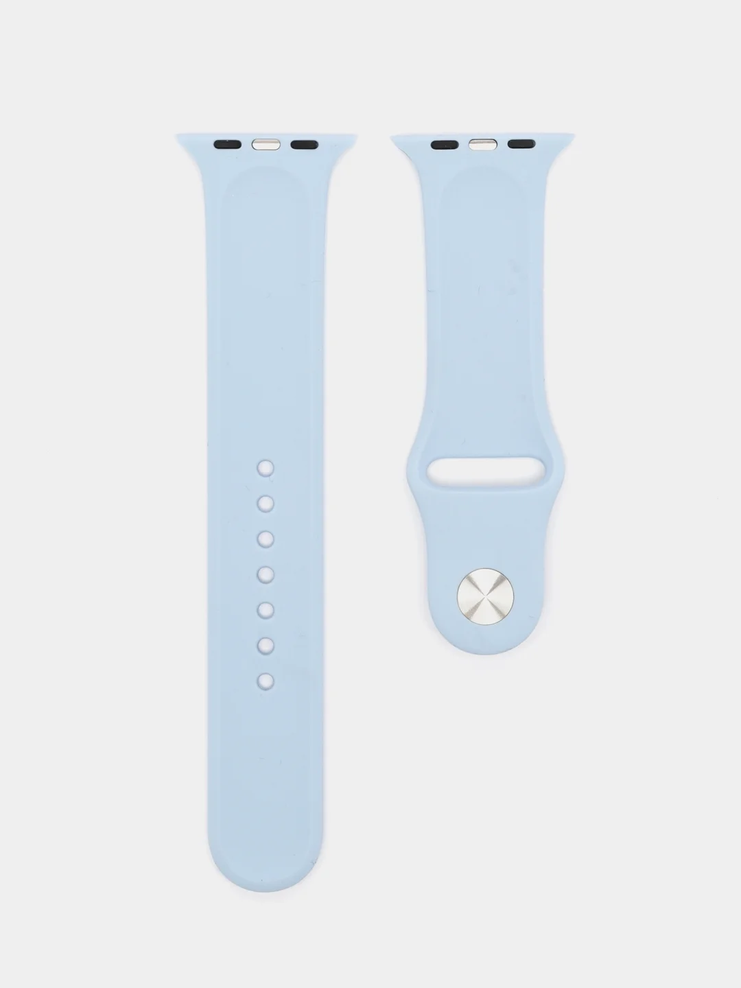 Небесно-голубой силиконовый ремешок для часов Apple Watch 1-7, SE