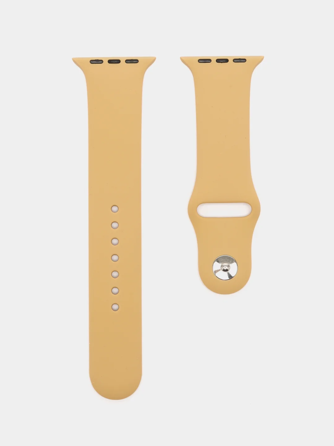 Песочный хаки силиконовый ремешок для часов Apple Watch 1-7, SE