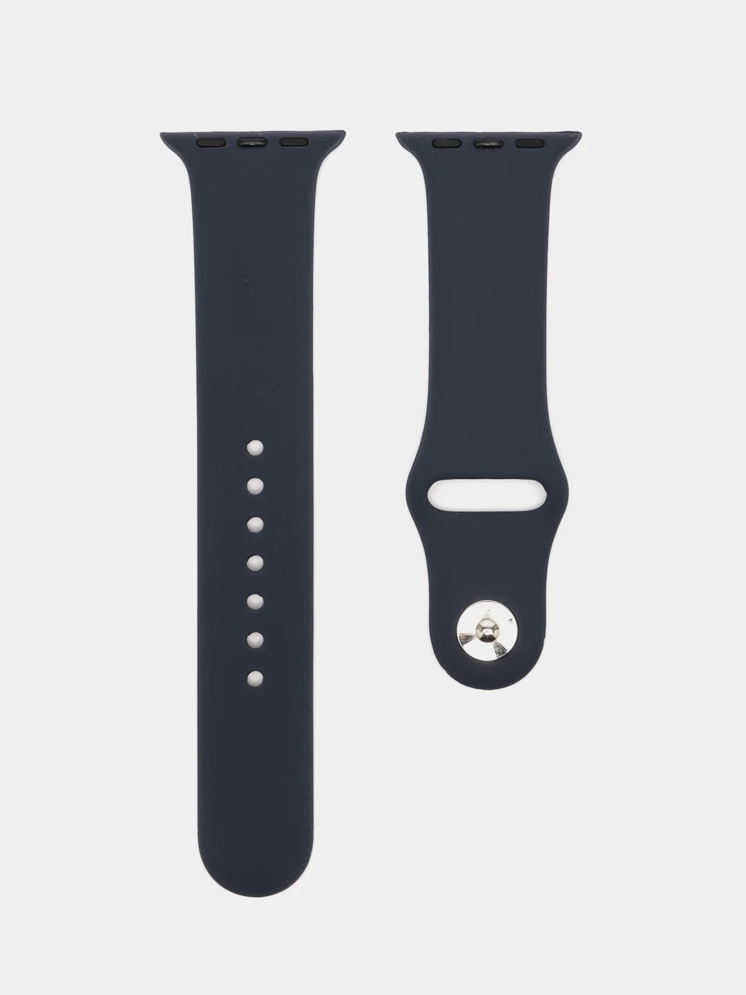 Синий меланж силиконовый ремешок для часов Apple Watch 1-7, SE