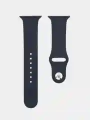Синий меланж силиконовый ремешок для часов Apple Watch 1-7, SE